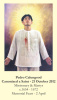 Pedro Calungsod Canonization Card